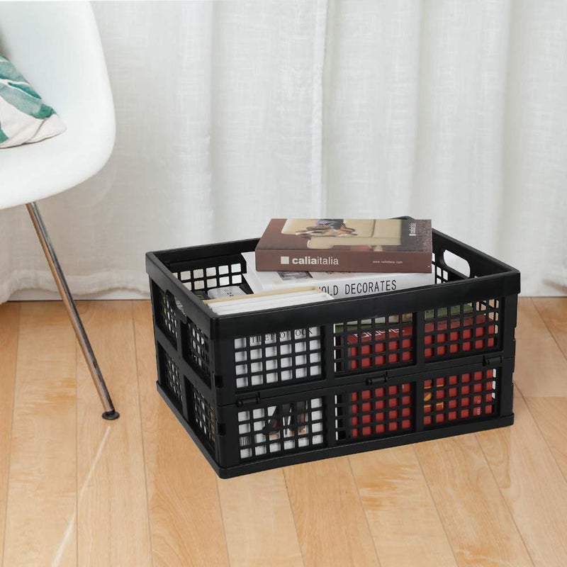 Utiao 34 Quart Collapsible Storage Bins, Folding Crate, Milk Crate, 3 Packs - Image 4